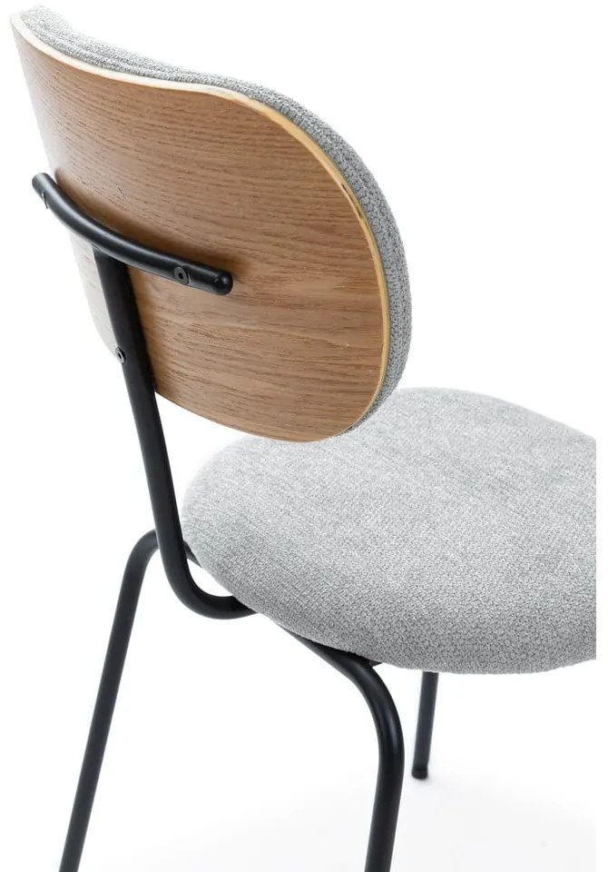 Scaune de dining gri-deschis 4 buc. Dash – Marckeric