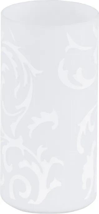 Veioza Eglo Basic Geo 1x60W, h20cm, alb decor