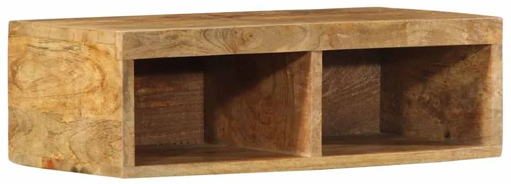 vidaXL Dulap TV montat pe perete 60x30x19 cm, lemn masiv de mango brut