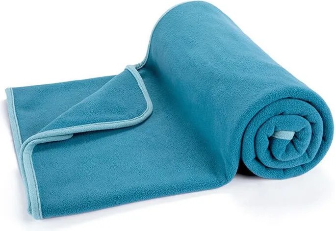 decoDoma Pătură fleece petrol