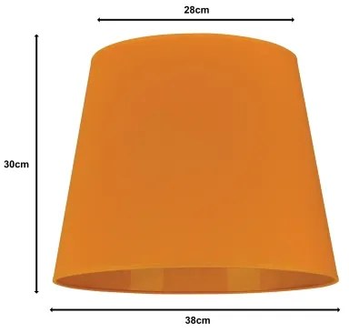 Duolla - Abajur pentru lampă de podea CLASSIC L E27 pr. 38 cm galben