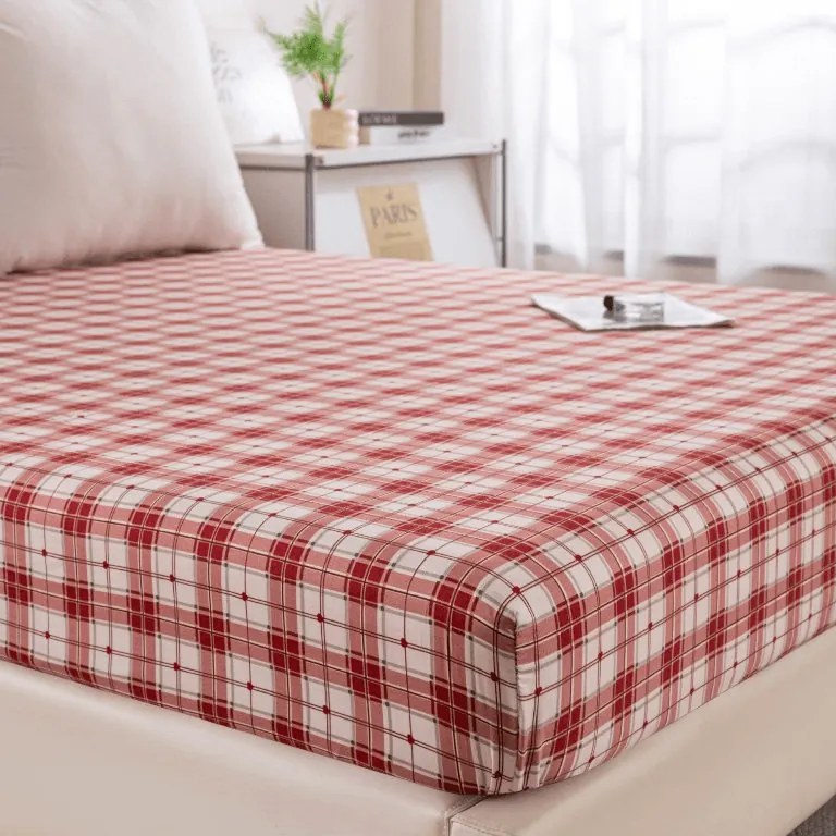 Cearsaf din microfibra TARTAN HEART colorat 180x200 cm