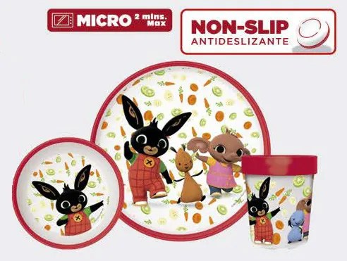 Bing Happy Carrots set de vase antiderapant, set din plastic micro