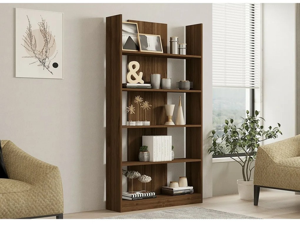 Bibliotecă Ikiz Walnut