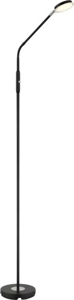 Globo 58504SS - Lampă de podea tactilă cu LED dimabilă SILVIO LED/6,5W/230V neagră
