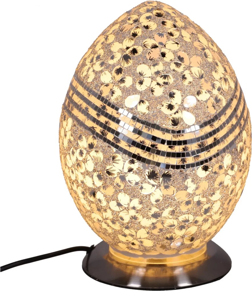 Lampa de masa Mozaic Silver h 31,5 cm