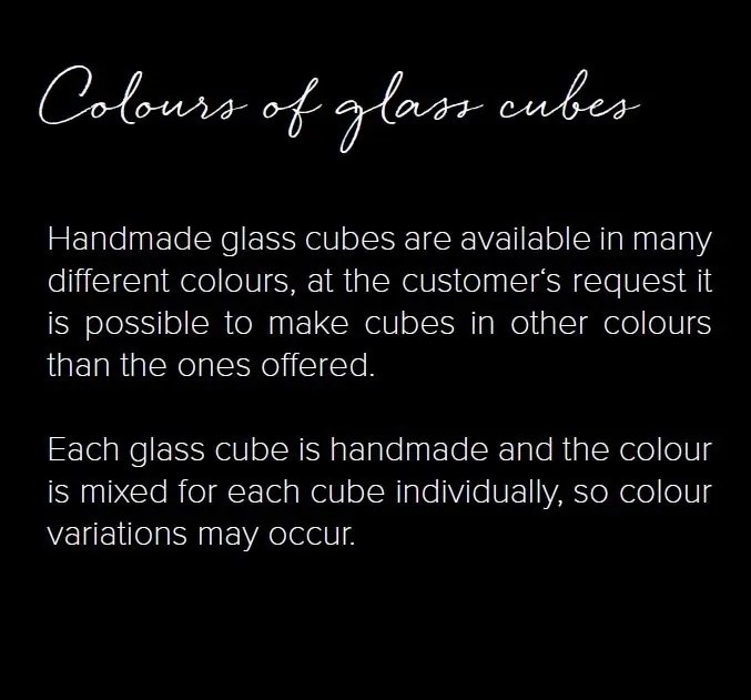 Pendul design LUX, cub din sticla suspendat personalizabil Dancing Cube