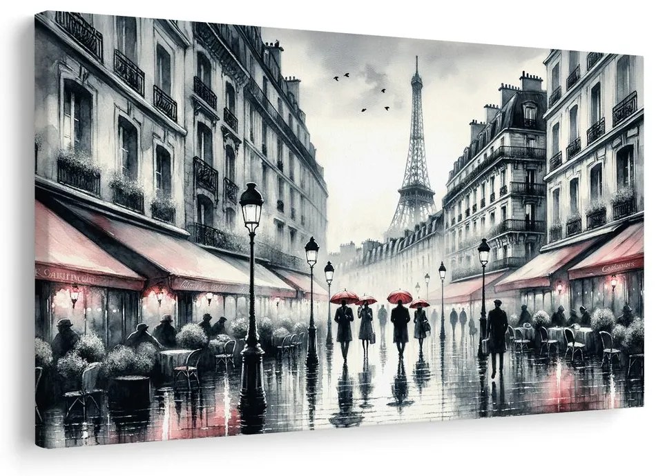 Tablou plimbare de seară prin Paris