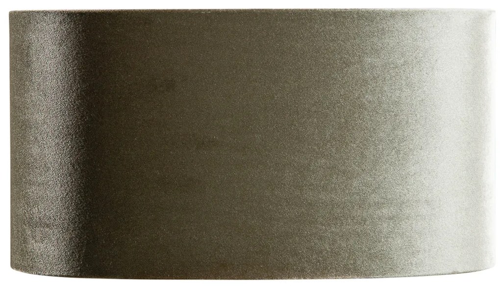 Abajur din catifea verde cu interior auriu oval 35/23/18