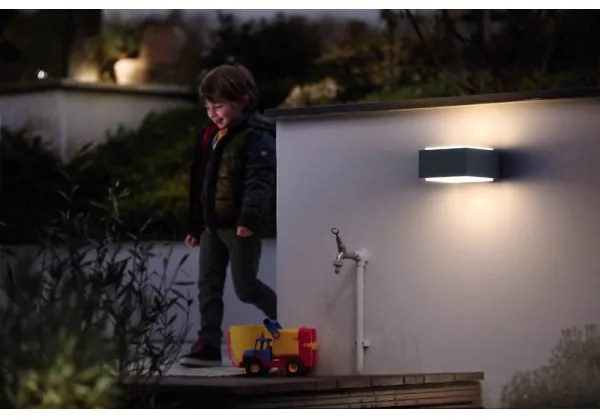 Philips 17337/93/PN - Aplică perete exterior MYGARDEN HEDGEHOG 1xE27/42W