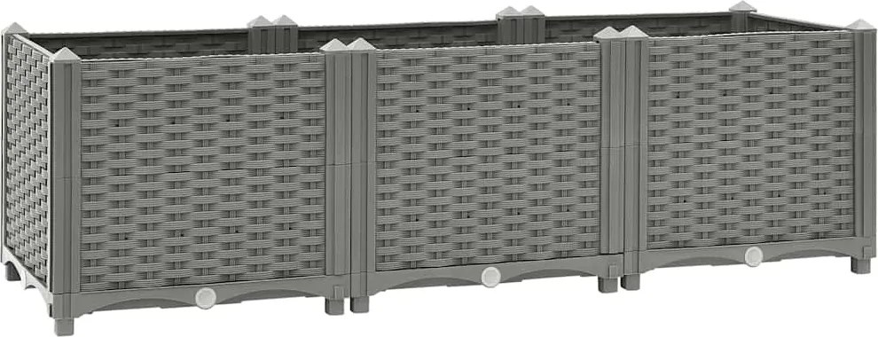 vidaXL Strat înălțat, 120x40x38 cm, polipropilenă
