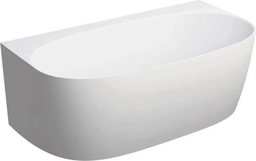 Cada freestanding compozit Omnires Valencia M+ BTW finisaj alb mat 158x86 cm