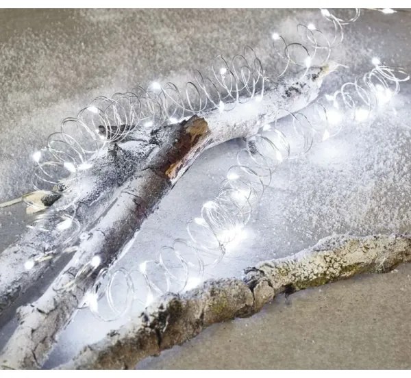 Instalație LED de Crăciun de exterior 100xLED/15m IP44 alb rece