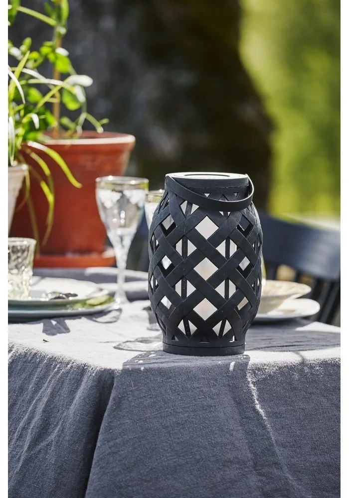 Felinar Star Trading Flame Lantern, înălțime 23 cm, negru
