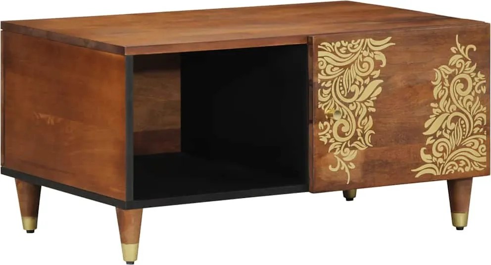 vidaXL Masă de cafea Maro miere 80 x 50 x 40 cm Lemn de mango solid