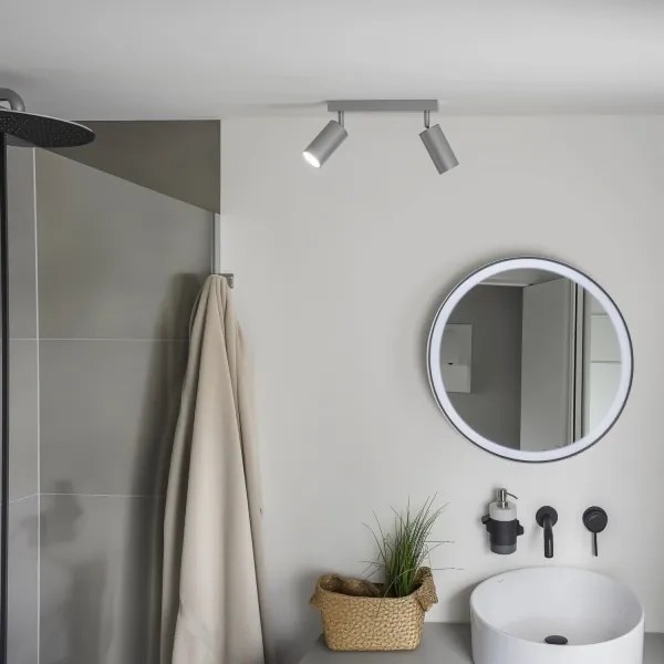 Spot pentru baie Brilagi SELE 2xGU10/30W/230V IP44 argintiu