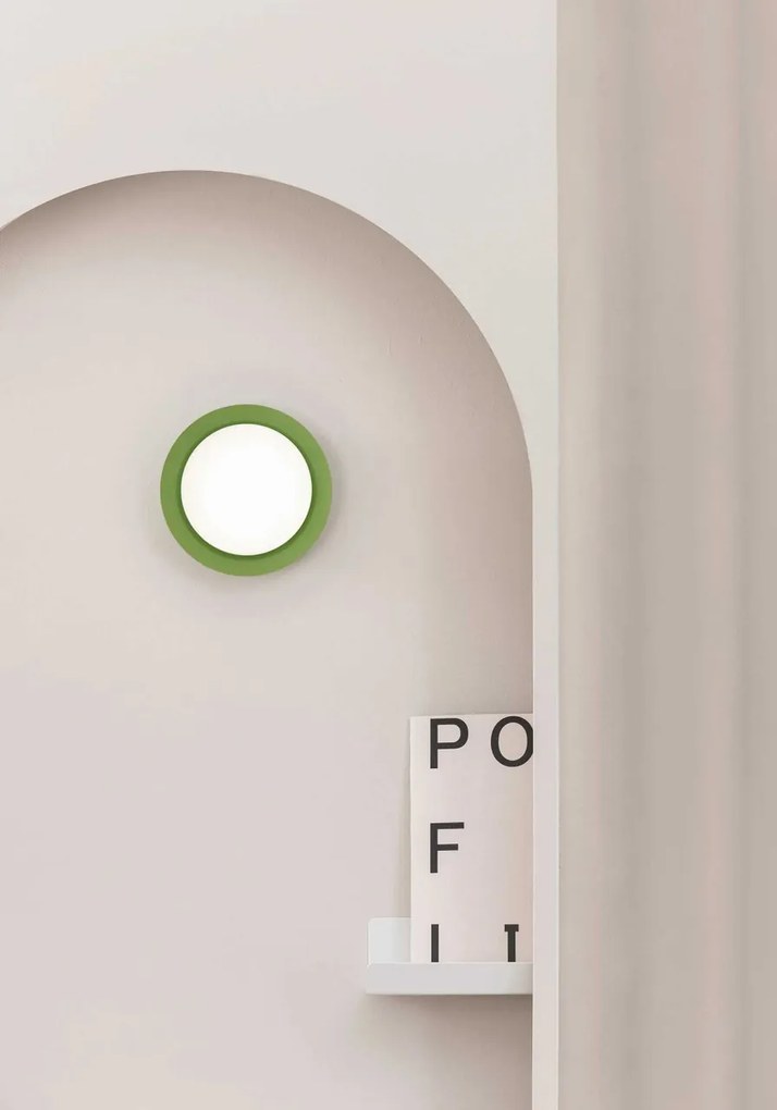 Mini Aplica LED de perete / tavan design modern IP44 MAY Green