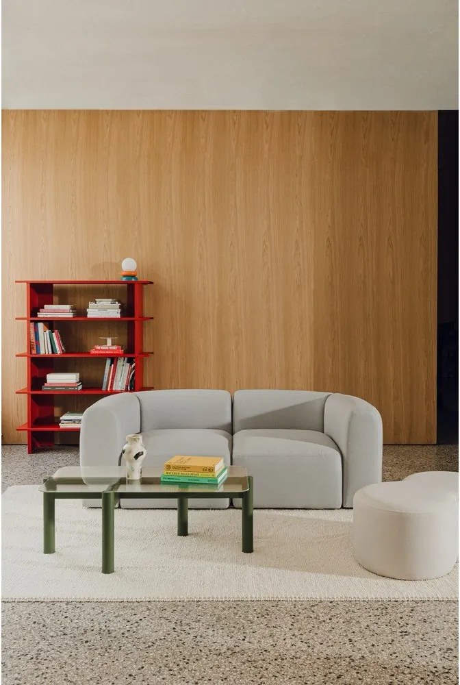 Bibliotecă roșie din metal 120x156x37 cm Hes – noo.ma