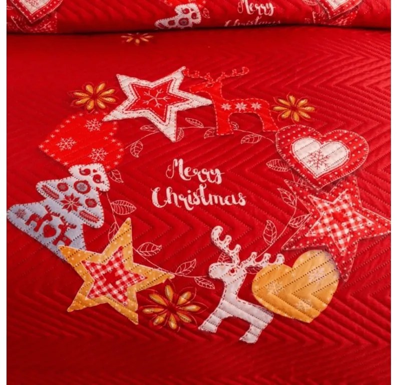 Cuvertura de pat RETRO RENDEER, rosu Dimensiune: 220 x 240 cm