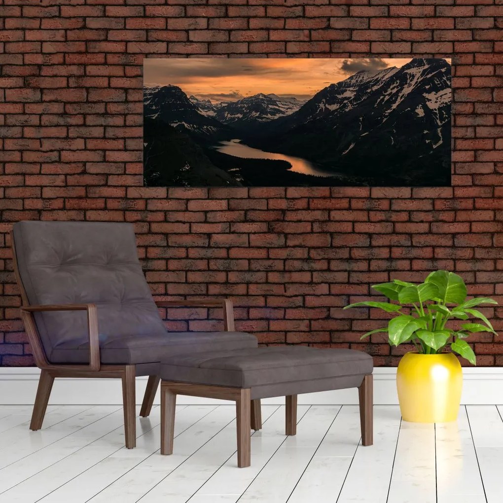 Tablou - Lac între munți (120x50 cm)