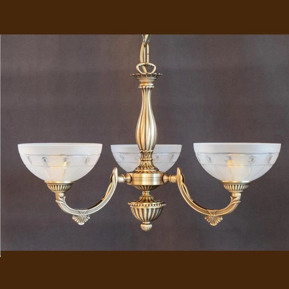 Lustra clasica suspendata cu 3 brate design italian 9971
