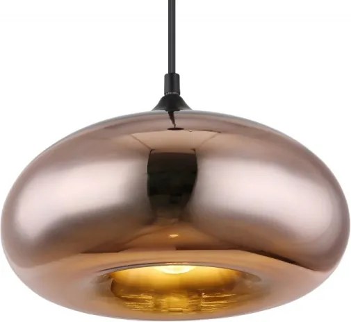 Lustră pe cablu SELLY 1xE27/60W/230V cupru Globo 15571HC