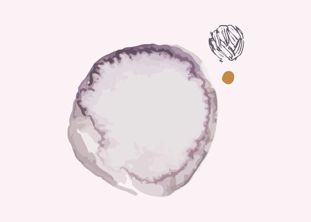 Tablou pe sticlă - Minimalism violet N⁰4 (70x50 cm)