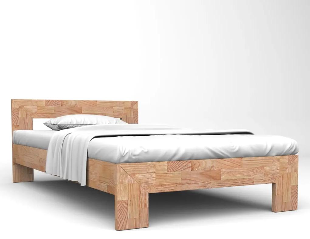 247263 vidaXL Cadru de pat, 180 x 200 cm, lemn masiv de stejar