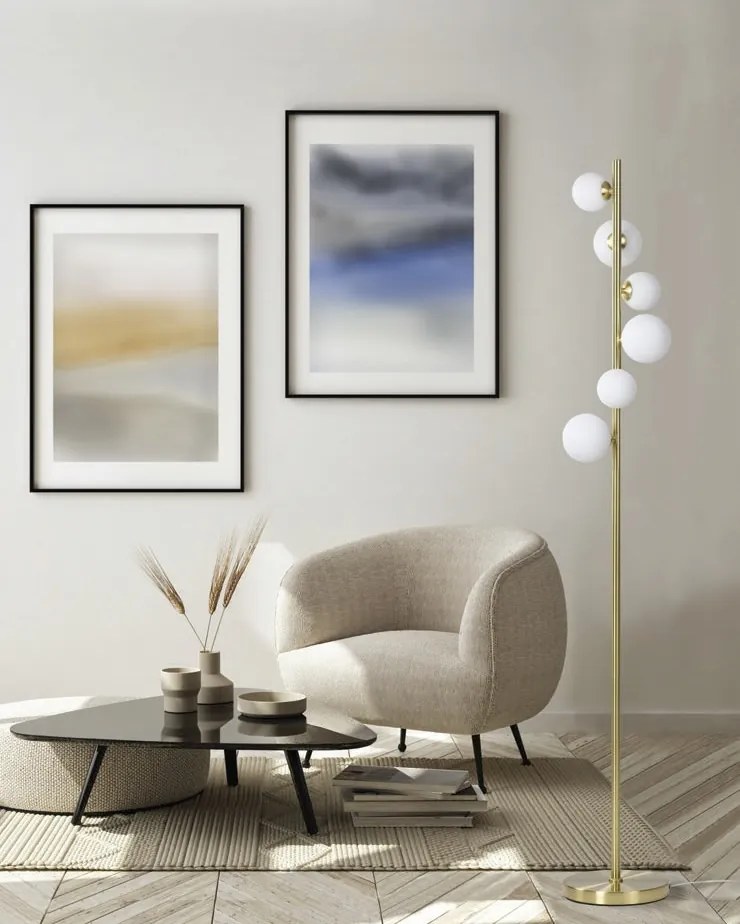 Lampadar / Lampa de podea design modern SYBILLA gold