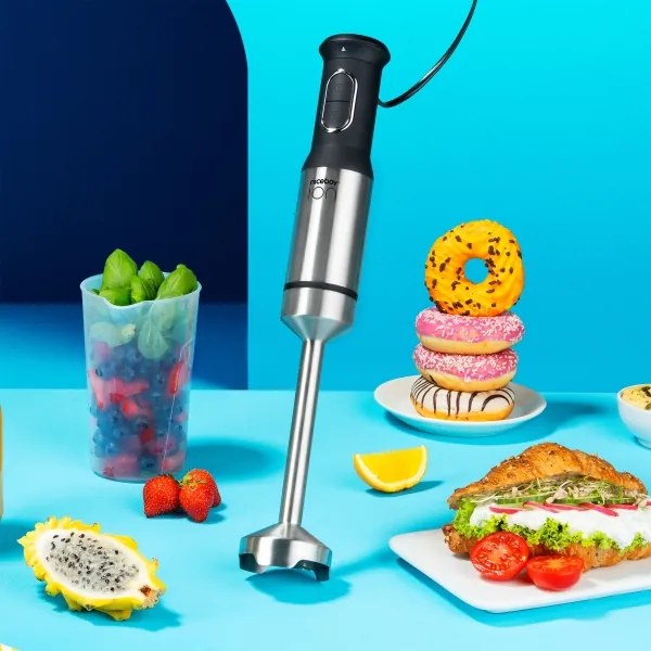 Mixer vertical Niceboy ION Twister T2 1200W/230V oțel inoxidabil/negru