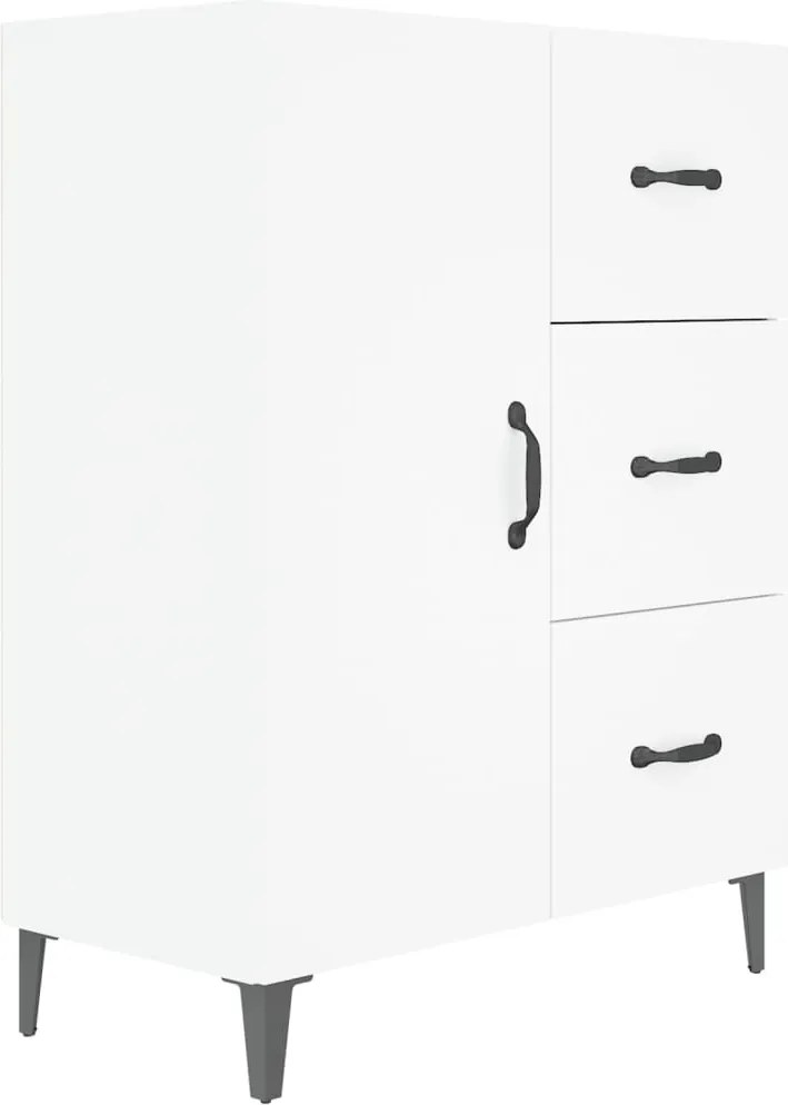 vidaXL Dulap, alb, 69,5x34x90 cm, lemn compozit