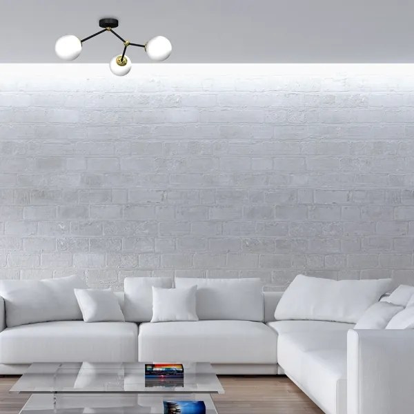 Lustră aplicată JOY 3xE14/40W/230V neagră/aurie