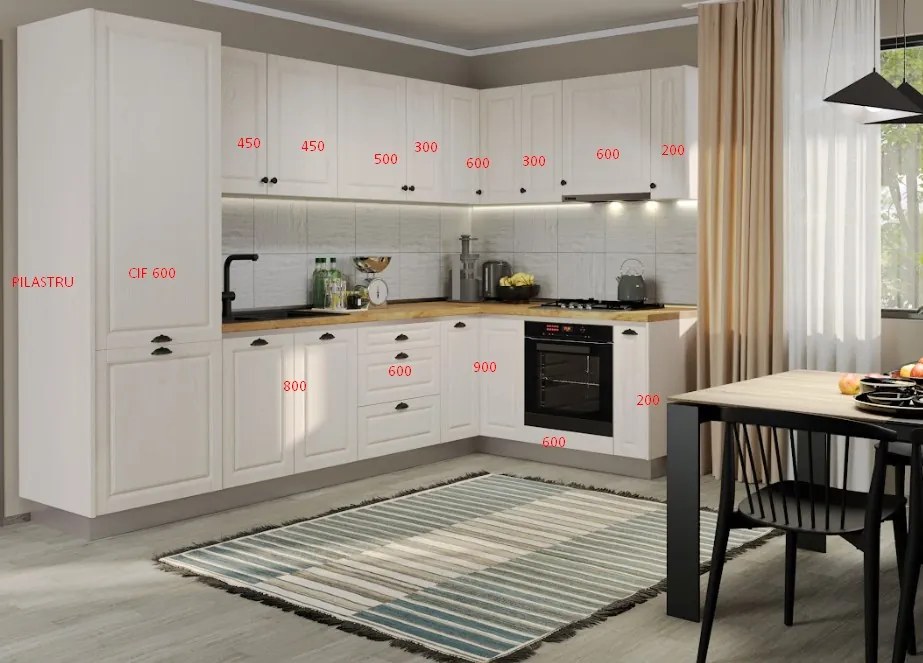 Set Mobila Bucatarie Cucina 292*170 cm C1