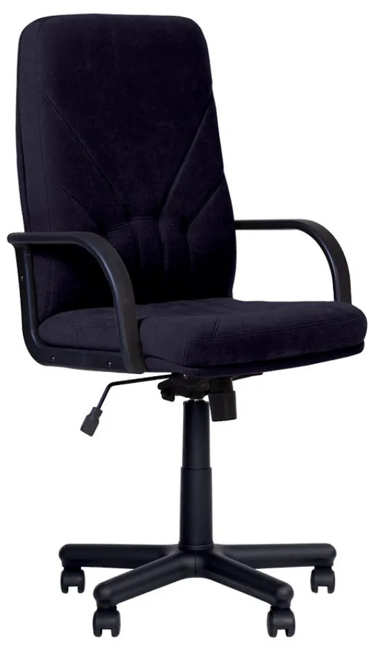 Scaun directorial Manager, mecanism Anyfix, textil microfibra, indigo