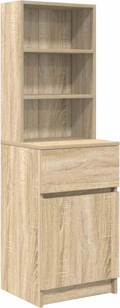 vidaXL Noptiera Stejar Sonoma 39x35x125 cm Lemn prelucrat