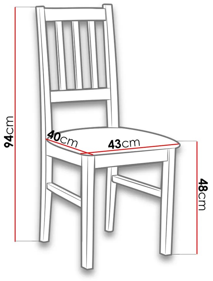 Scaun sufragerie Dalam IV (Negru + Gri) . 1103412