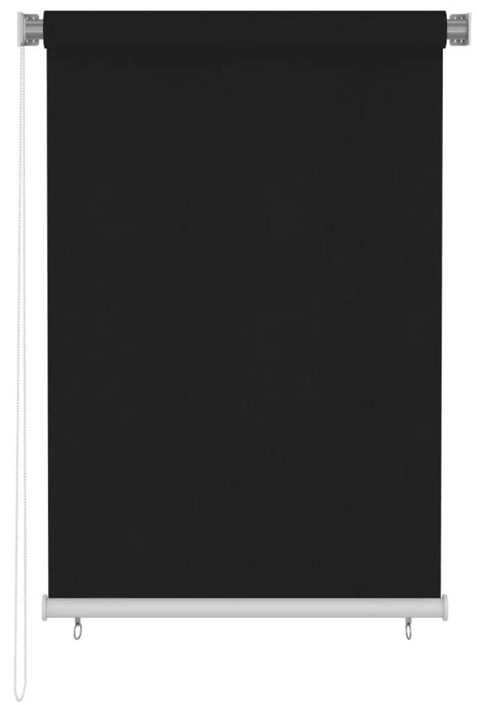 Jaluzea tip rulou de exterior, 100 x 140 cm,negru Negru, 100 x 140 cm