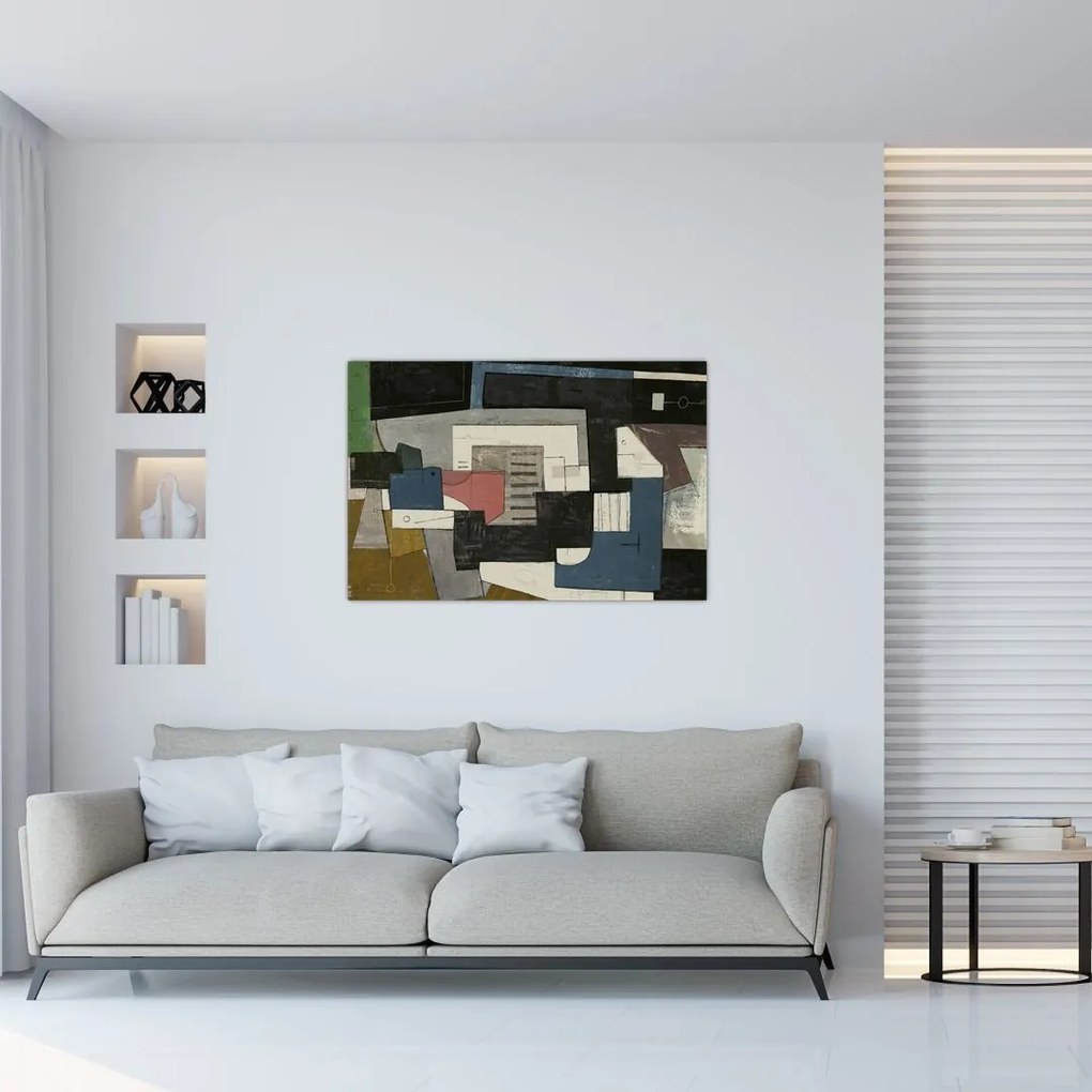 Tablou - Abstracție cubism (90x60 cm)