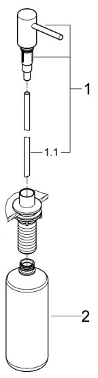GROHE 40535GN0 - Dozator de săpun COSMOPOLITAN 500 ml, auriu
