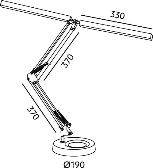 Brilagi - Lampă de birou LED reglabilă VARIO LED/15W/230V 3000-6000K neagră