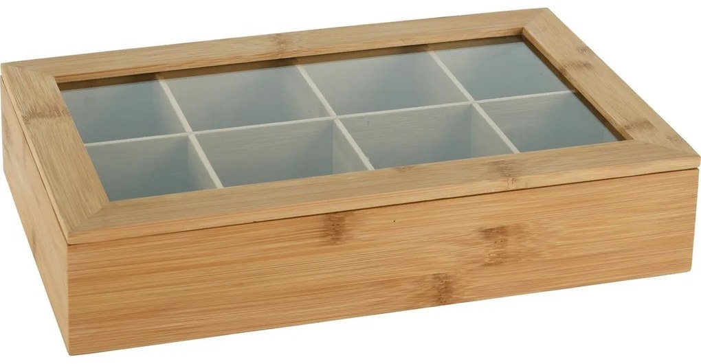 Cutie pentru plicuri de ceai Eh din lemn Natural