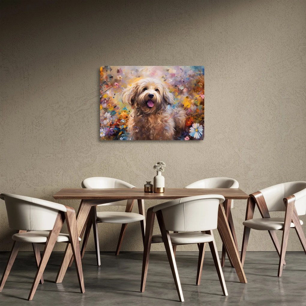 Tablou pe sticlă - Happy Dog II. (70x50 cm)