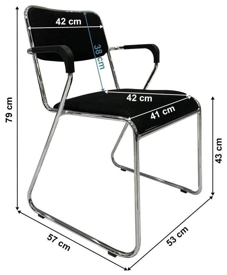 Scaun de birou Dakota (negru). 1034251