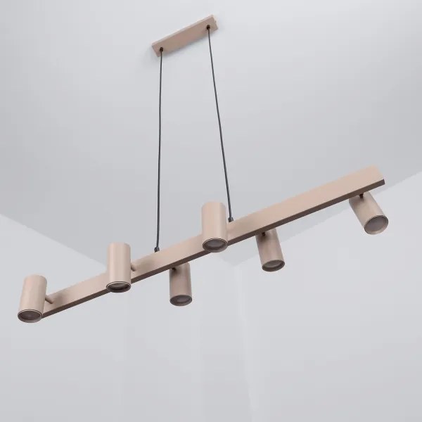 Brilagi - Lustru LED RGBW reglabil pe cablu SELE 6xGU10/6,5W/230V bej