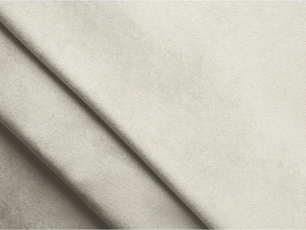 Colțar crem extensibil/cu spațiu de depozitare cu tapițerie din catifea (cu colț pe partea stângă/cu șezlong) Kalena – Makamii