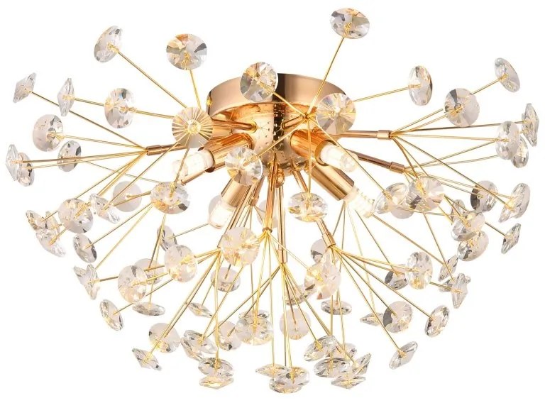 Plafoniera design elegant KATRINA 45cm auriu 64135D GL