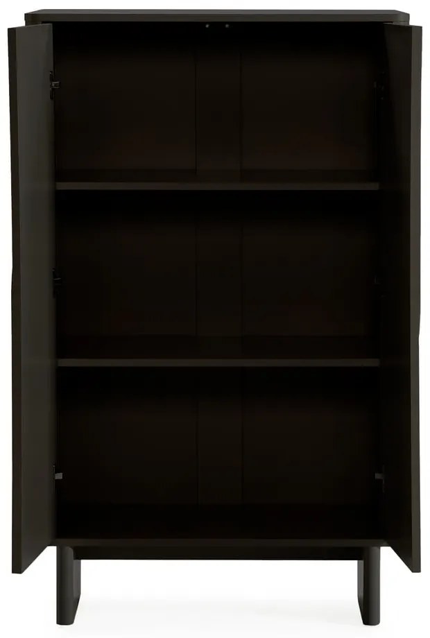 Dulap negru 80x130x40 cm Solei – MOME