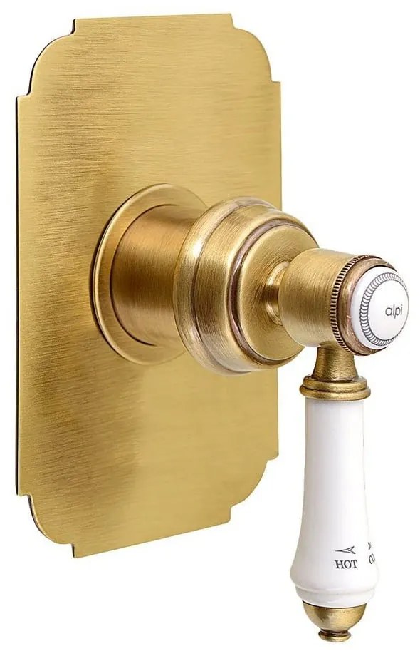 Baterie în culoarea bronzului pentru duș încastrată (1 ieșire) Vienna – Sapho