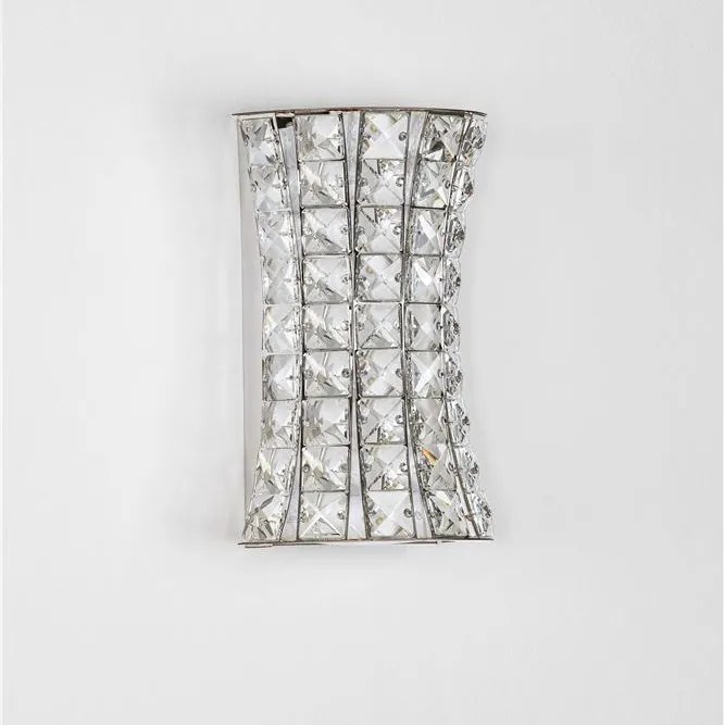 Aplica de perete LED crom, cristale sticla CELYSIA