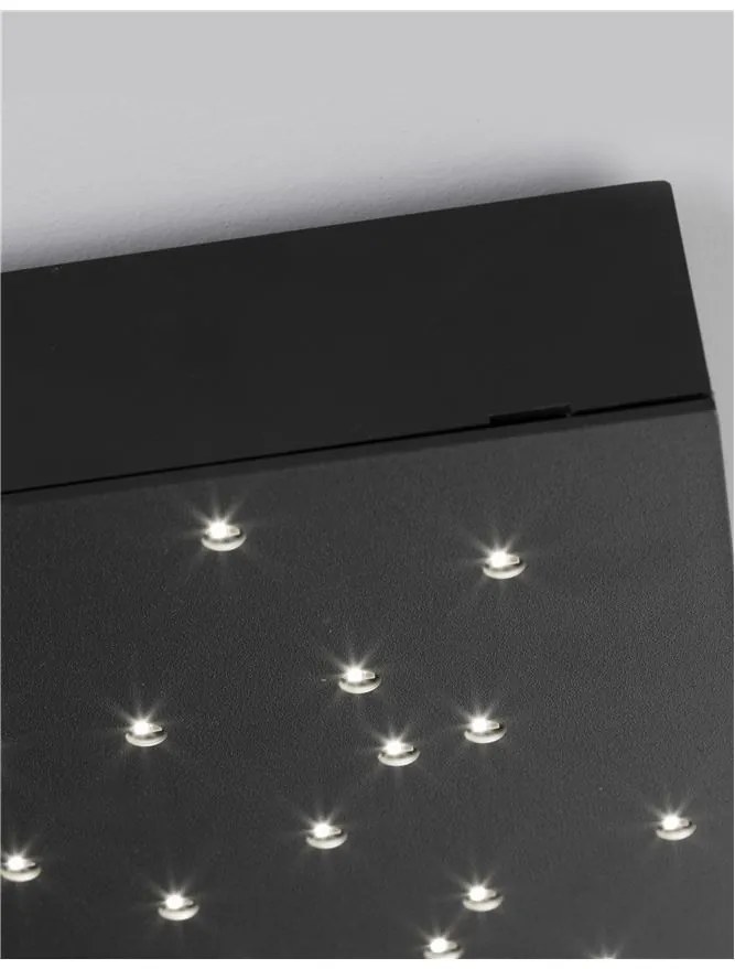 Plafoniera LED dimabila design cer înstelat CIELO negru NVL-9180382